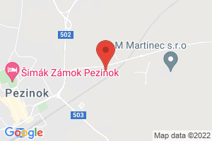 Google map: Šenkvická cesta 20, Pezinok